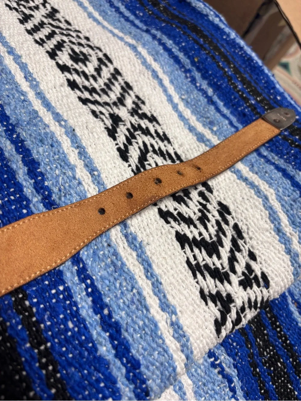 Vintage Justin Tooled Leather Western Cowboy Belt 28” Made USA 523TN